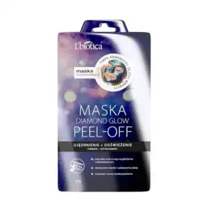 L'Biotica Diamond Glow - maska peel-off z kolagenem - 10 g